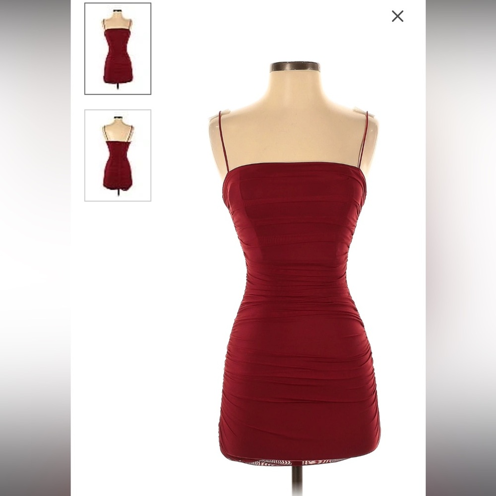 Red/Burgundy Mini dress, princess Polly, size 4 US